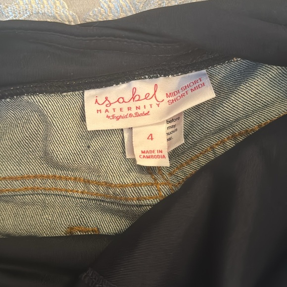 maternity Isabel midi shorts 4” inseam size 4 - Picture 3 of 3